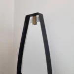 Mid Century Modern Metall And Brass Mirror By Santambrogio & De Berti, Italy 50s