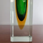 Set of 2 Murano Sommerso Glass Vases by Flavio Poli for Alessandro Mandruzzato, Italy 70s