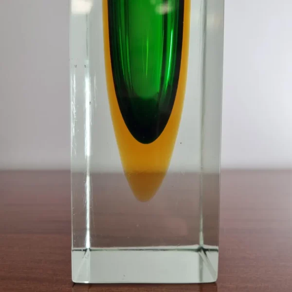 Set of 2 Murano Sommerso Glass Vases by Flavio Poli for Alessandro Mandruzzato, Italy 70s