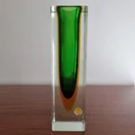 Set of 2 Murano Sommerso Glass Vases by Flavio Poli for Alessandro Mandruzzato, Italy 70s
