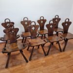 2 Of 8 Art Deco Birthing Chairs by Krasna Jizba, 40s