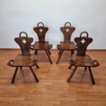 2 Of 8 Art Deco Birthing Chairs by Krasna Jizba, 40s