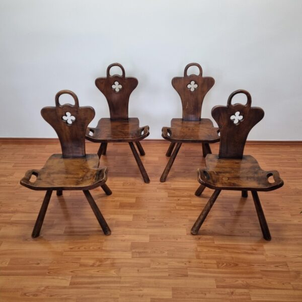 2 Of 8 Art Deco Birthing Chairs by Krasna Jizba, 40s