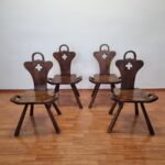 2 Of 8 Art Deco Birthing Chairs by Krasna Jizba, 40s