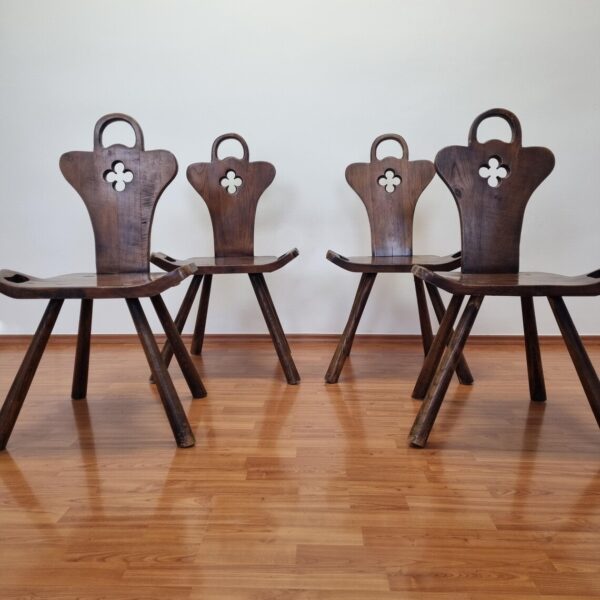 2 Of 8 Art Deco Birthing Chairs by Krasna Jizba, 40s