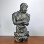 Mid Century Paper Mache Men Torso Sculpture, France 60s