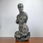 Mid Century Paper Mache Men Torso Sculpture, France 60s