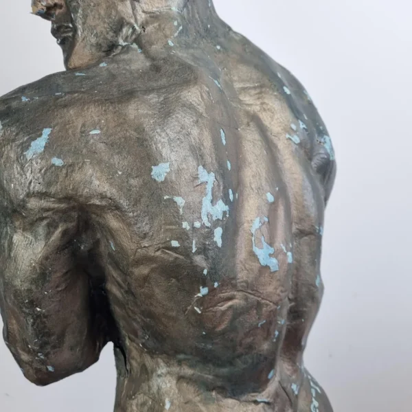 Mid Century Paper Mache Men Torso Sculpture, France 60s