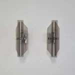 Mid Century Crystal Wall Sconces, Fontana Arte Style, Italy, 70s