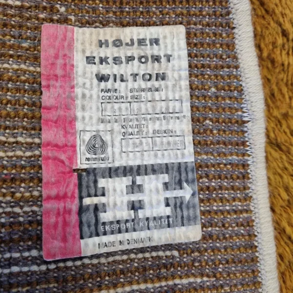 Vintage HØJER Export Wilton Rug, Denmark 70s
